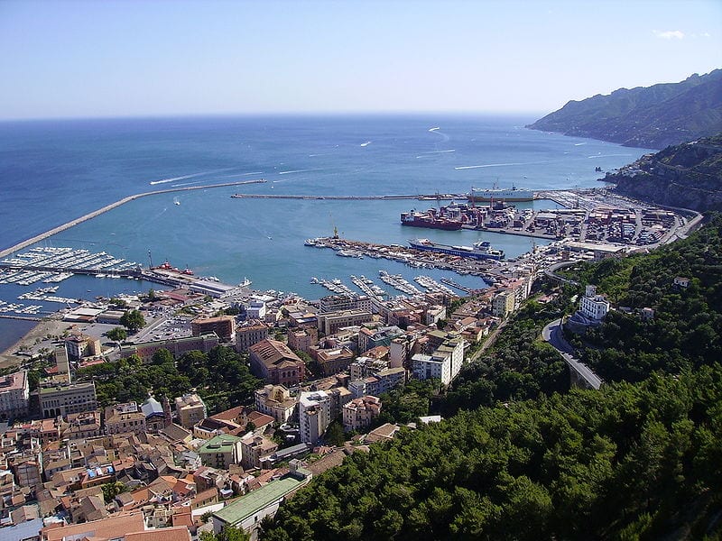 Panorama di Salerno dall'alto