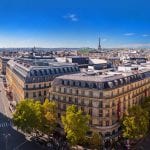 Vista panoramica dalla terrazza de Lafayette, Parigi
