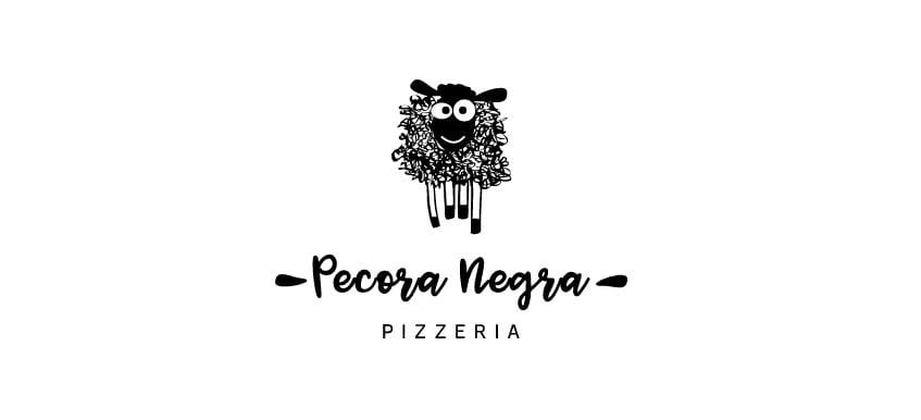 Il logo della pizzeria Pecora Negra