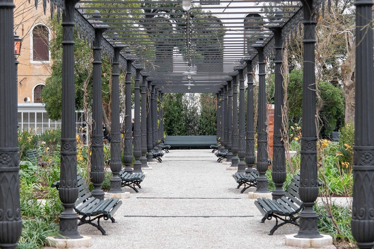 Il pergolato dei Giardini Reali di Venezia