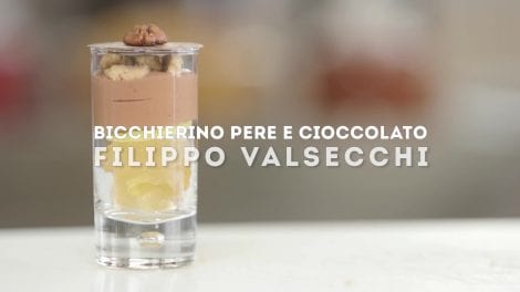 Filippo Valsecchi e il suo bicchierino pere e cioccolato