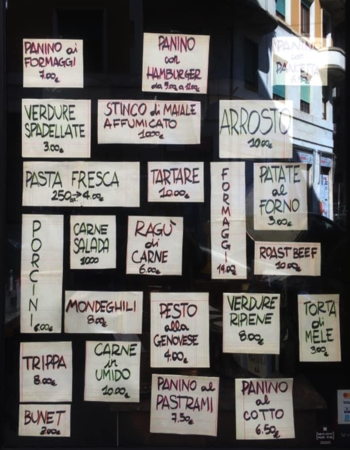 La vetrina di Sottobosco a Milano