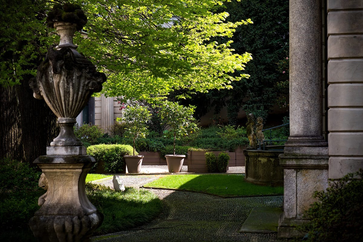 il giardino di Casa Manzoni a Milano