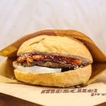 hamburger vegetariano di Mescite, Genova