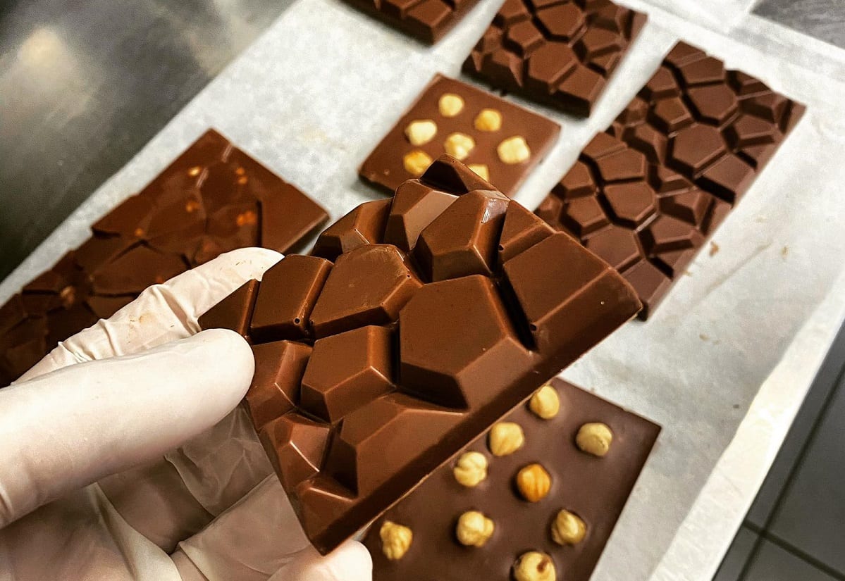 Lavorazione delle tavolette di cioccolato