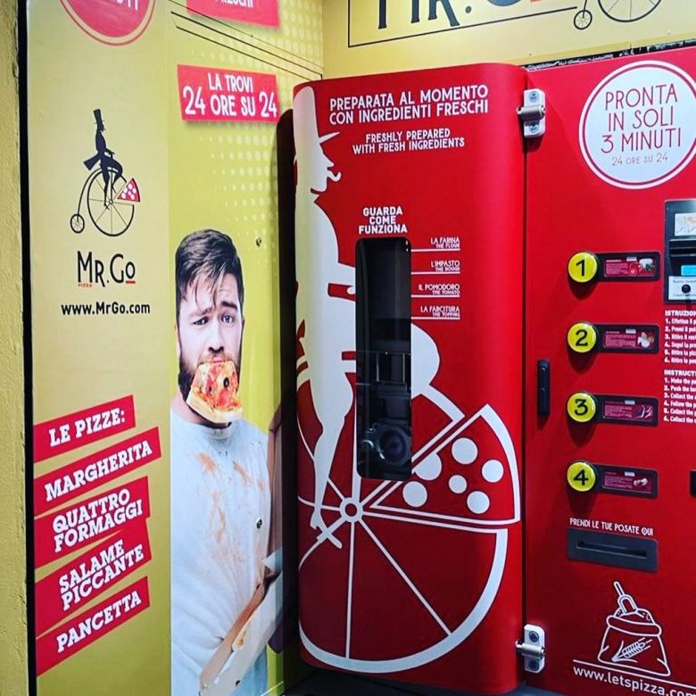 Distributore automatico di pizza