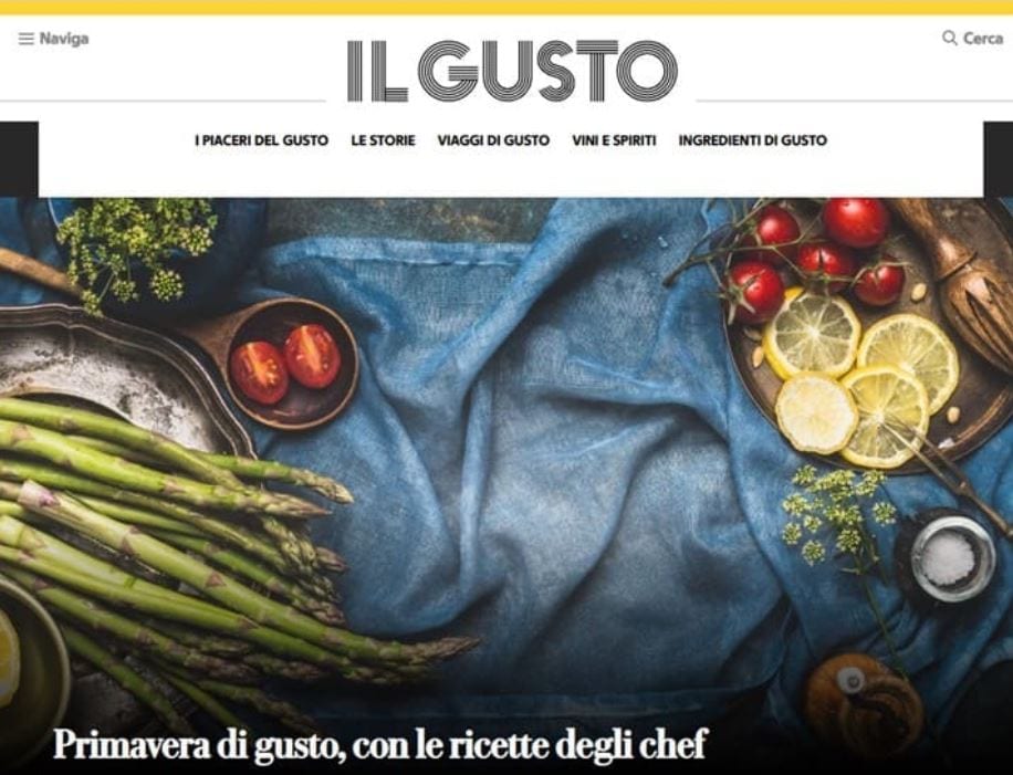 l'homepage del sito ilgusto.it