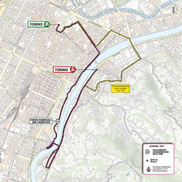 La mappa della prima tappa del Giro d'Italia 2021