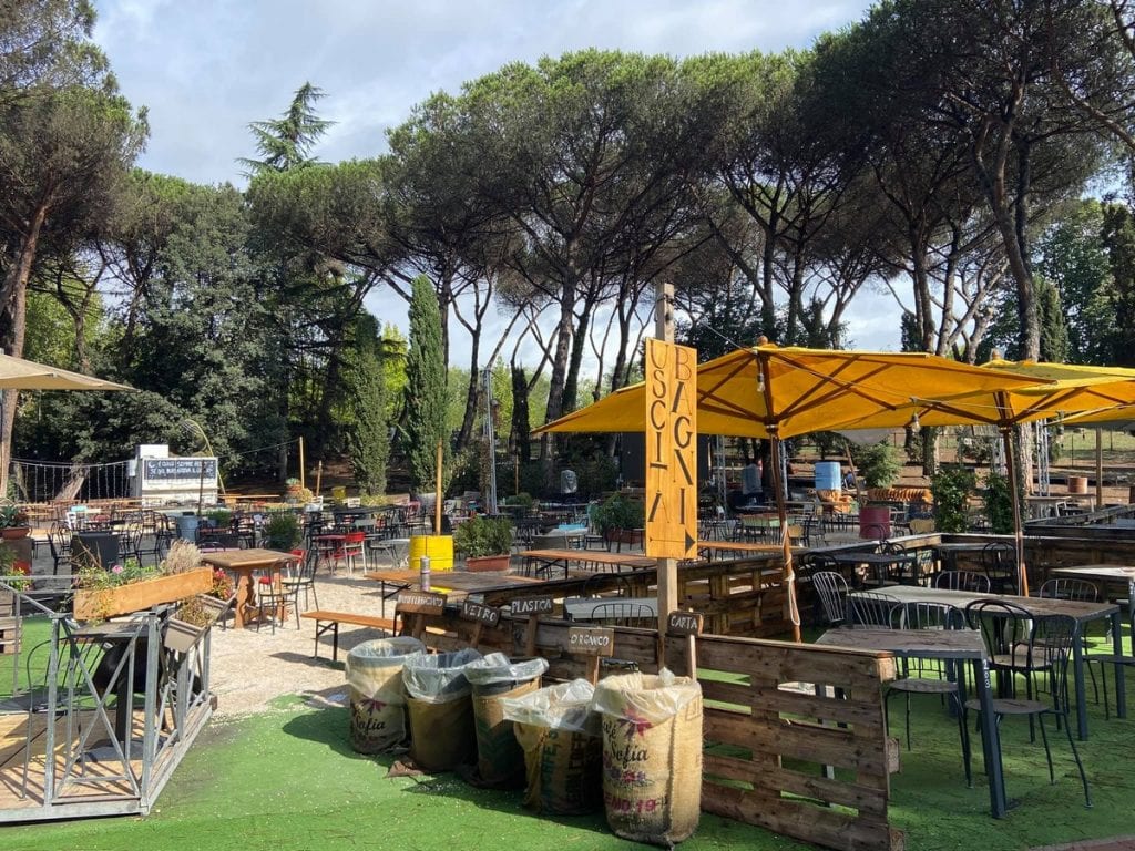 Scopri i posti per mangiare nel verde a Roma