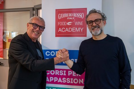 Massimo Bottura alla Gambero Rosso Academy di Roma con Igles Corelli. Tutte le foto