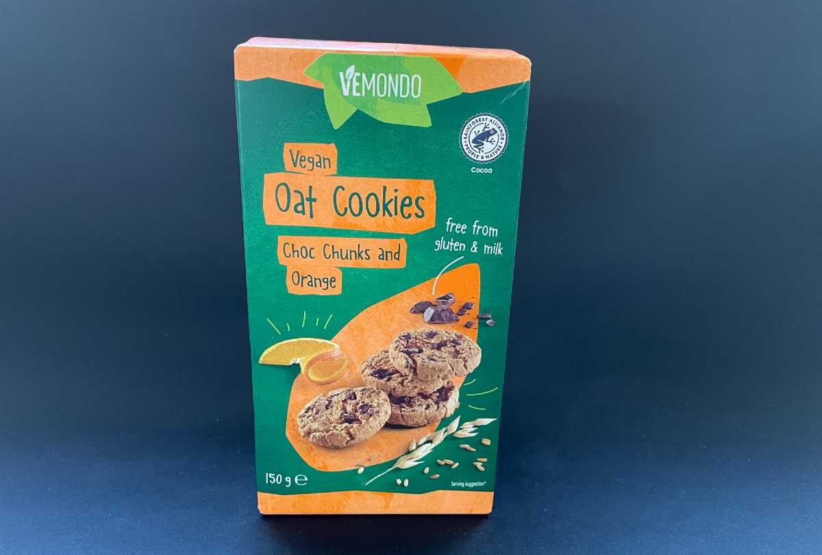 Vemondo – Oat Cookies con cioccolato e arancia