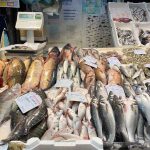 banco di pesce al mercato dell'Esquilino