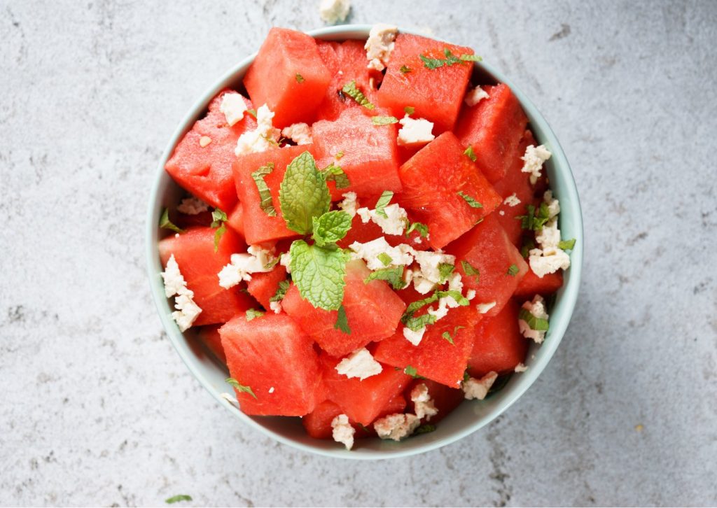 insalata di anguria e feta