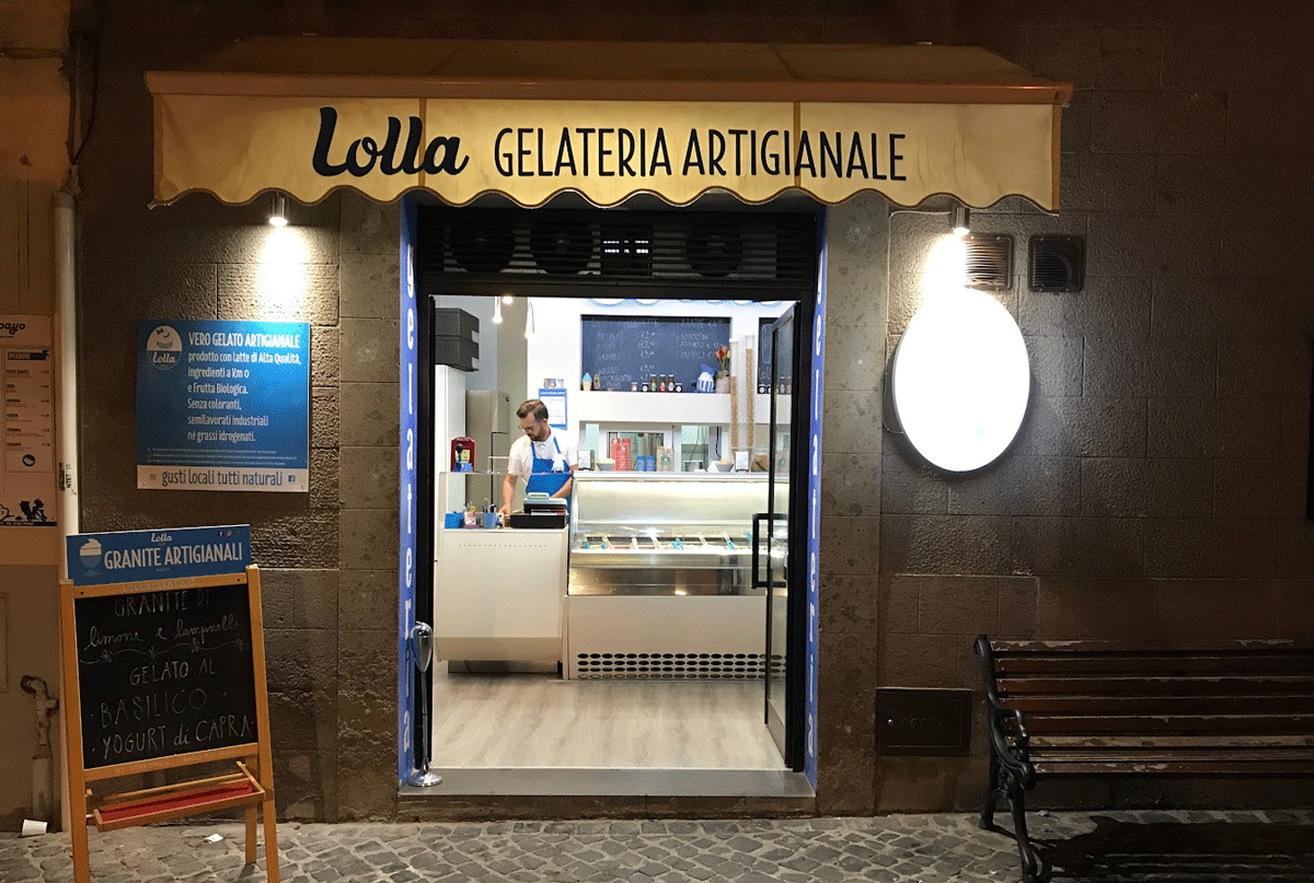 gelateria Lolla a Bolsena
