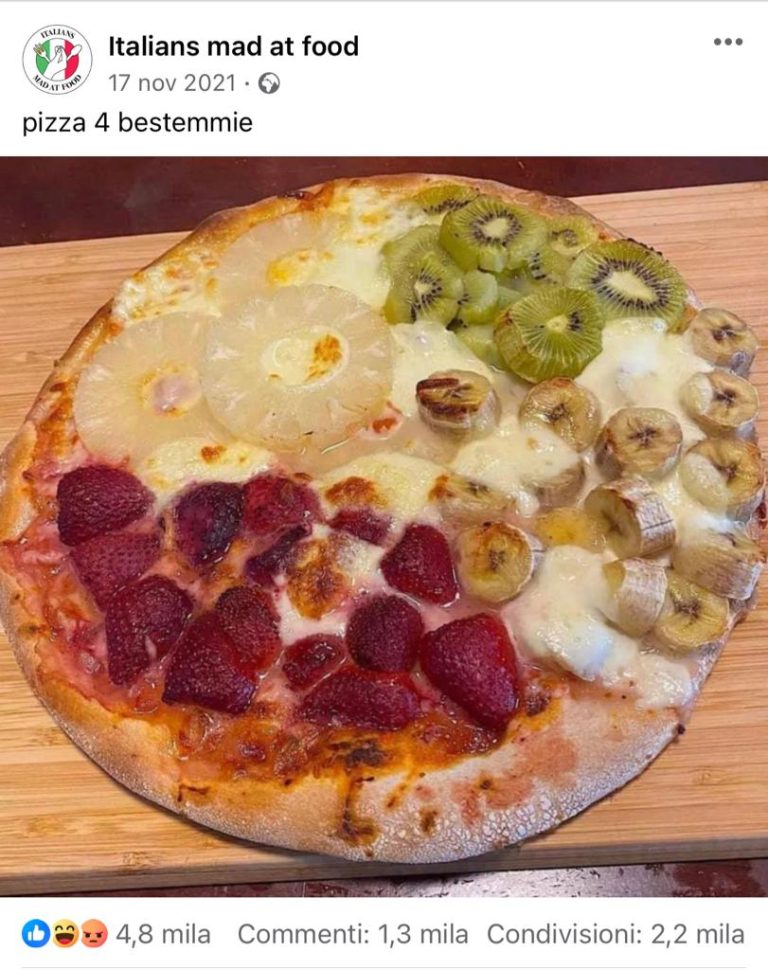 Italians mad at food: pizza 4 bestemmie