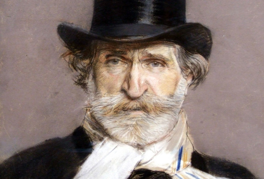 Giuseppe Verdi in un ritratto di Giovanni Bordini