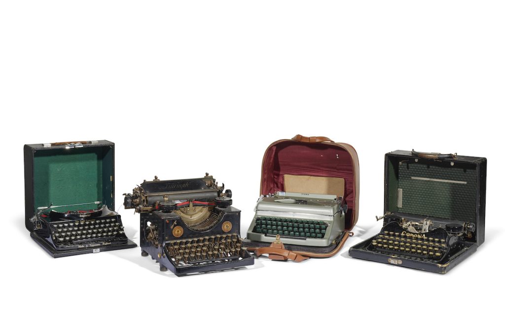 Christie's Field machines à écrire