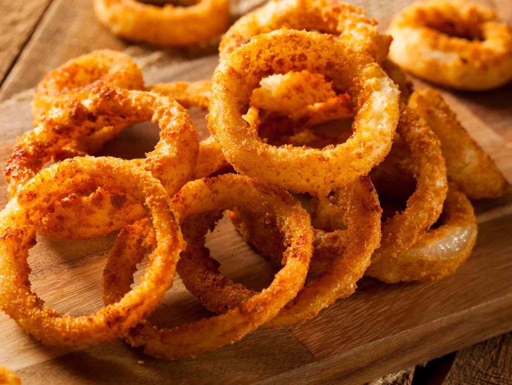 anelli di cipolle fritti