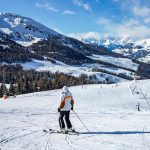 Ski slopes in Pila Ski resort - Valle d'Aosta