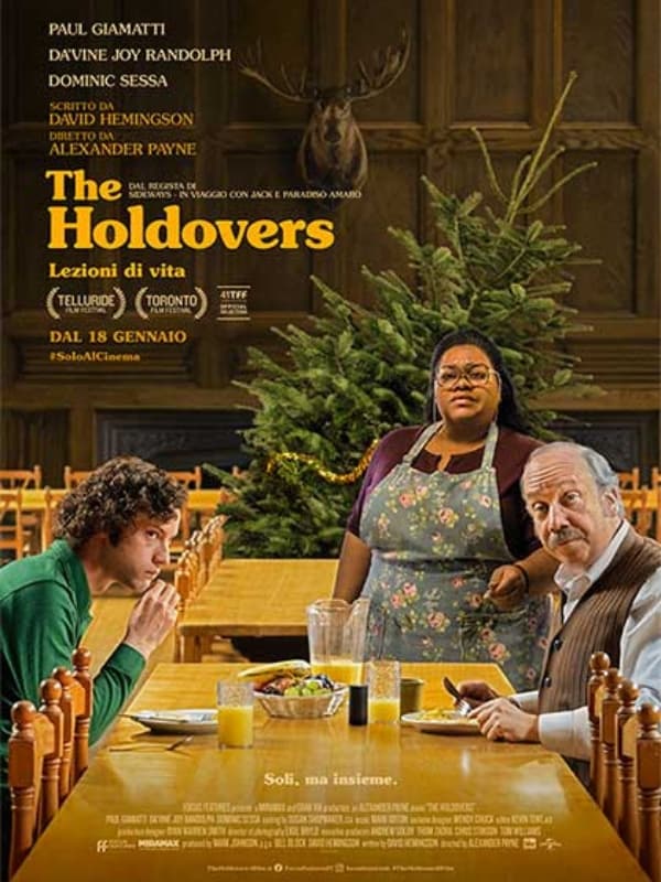 Locandina del film The Holdovers, candidato all'Oscar come miglior film