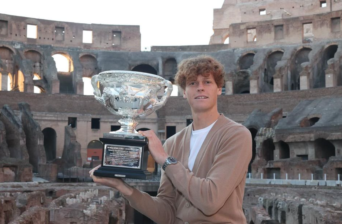 Jannik Sinner cena a Roma