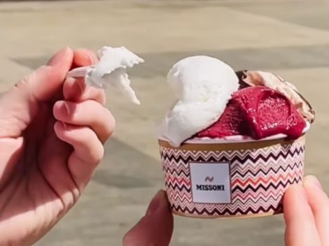 Un'azienda di cioccolato e una casa di moda firmano un nuovo gelato: arriva il signature Venchi-Missoni