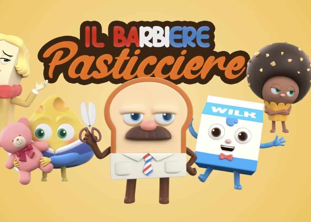 Il Barbiere Pasticcere | il cartone animato con personaggi fatti di… cibo