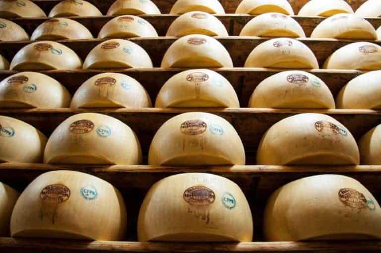 Forme di parmigiano Reggiano Malandrone