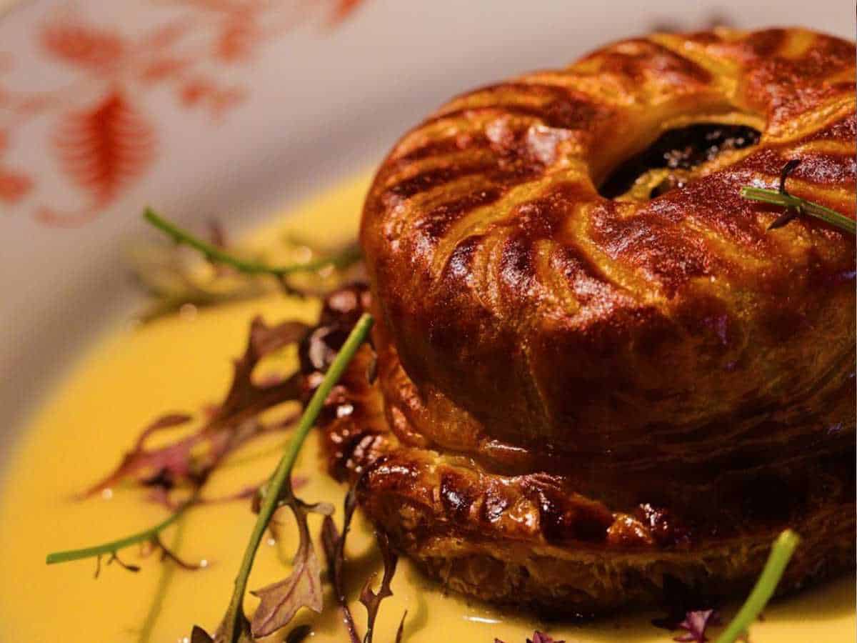 Torta di funghi e castagne del Giglio a Lucca