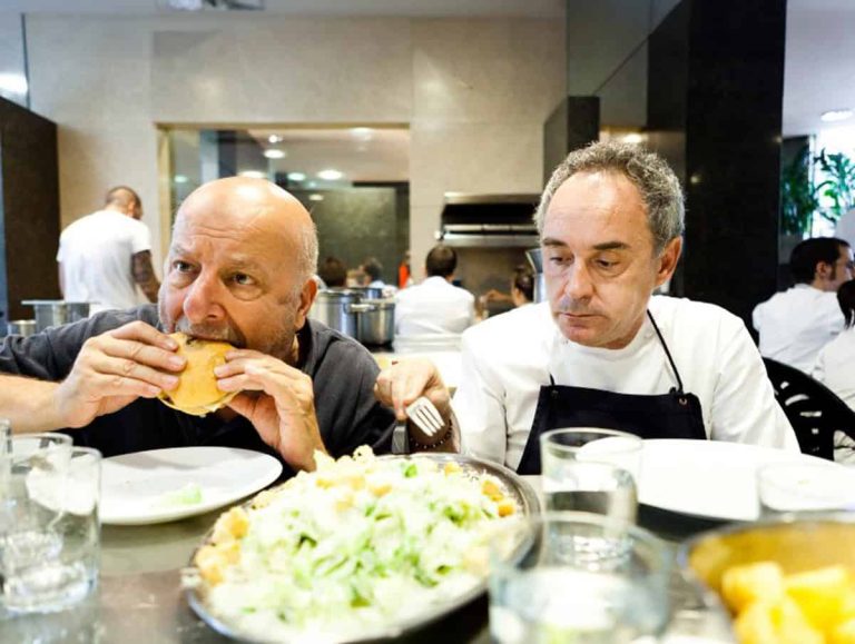 stefano Bonilli con Ferran adrià||primo numero inserto Manifesto: Gambero Rosso dicembre 1986|
