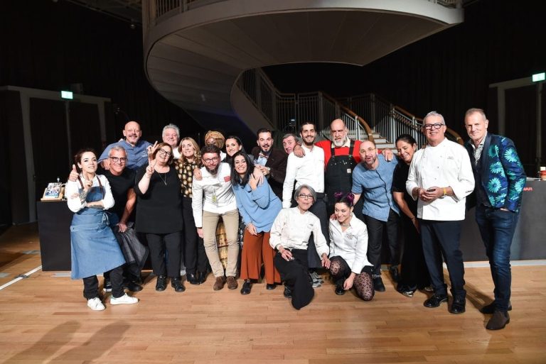 I volti di Gambero Rosso Channel riuniti nello spazio Sky di Milano