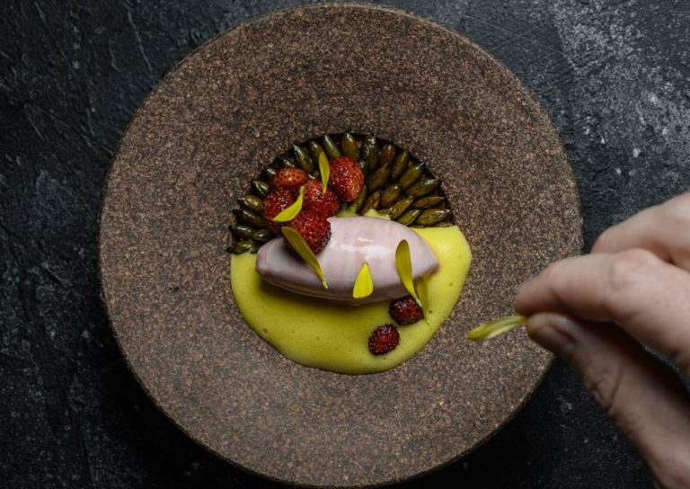|Björn Frantzén|Steve Plotnicki|Piatto di Jeremy Chan del ristorante Ikoyi a Londra