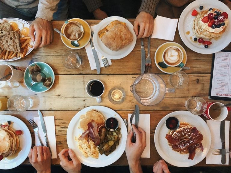 breakfast fro dinner|croissant bread pudding|lemon ricotta pancakes|avocado toast|uova in purgatorio|breakfast burritos|brunch or brinner|the elvis sandwich|panino monte cristo