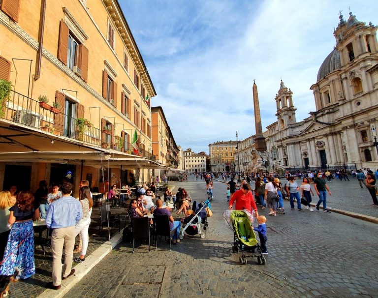 I tavoli di Camillo in piazza Navona