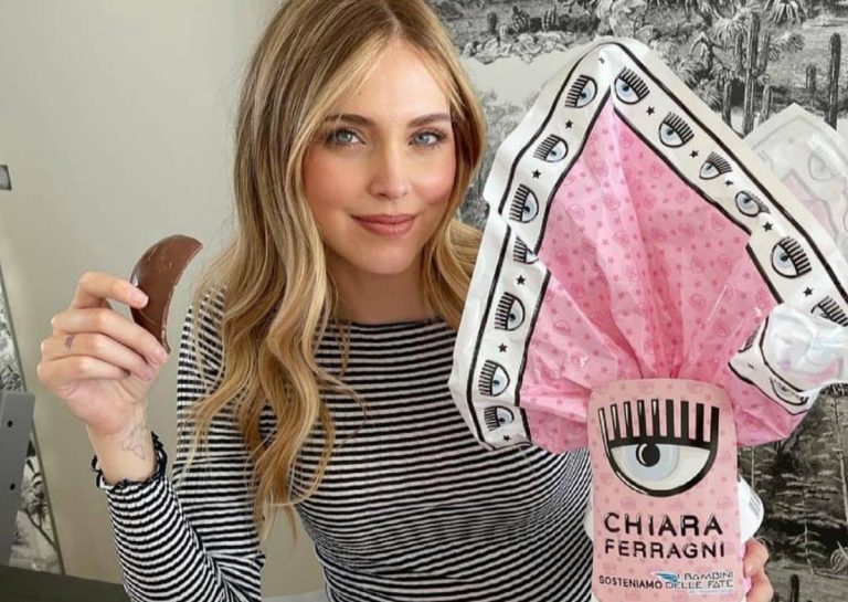 Chiara Ferragni uova di Pasqua Dolci Preziosi