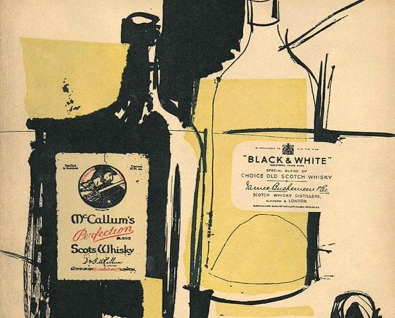 |||Una tavola di Ettore Sottsass per Cocktails Portfolio||||La ricetta del Negroni in Cocktails Portfolio|||||Un bicchiere di Negroni