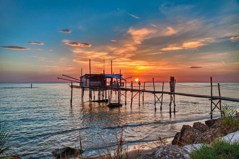 Alba nella Costa dei trabocchi - Regione Abruzzo|La Via Verde della Costa dei Trabocchi - Pista ciclabile - Regione Abruzzo|La Via Verde della Costa dei Trabocchi - Regione Abruzzo|Trabocco Pesce Palombo