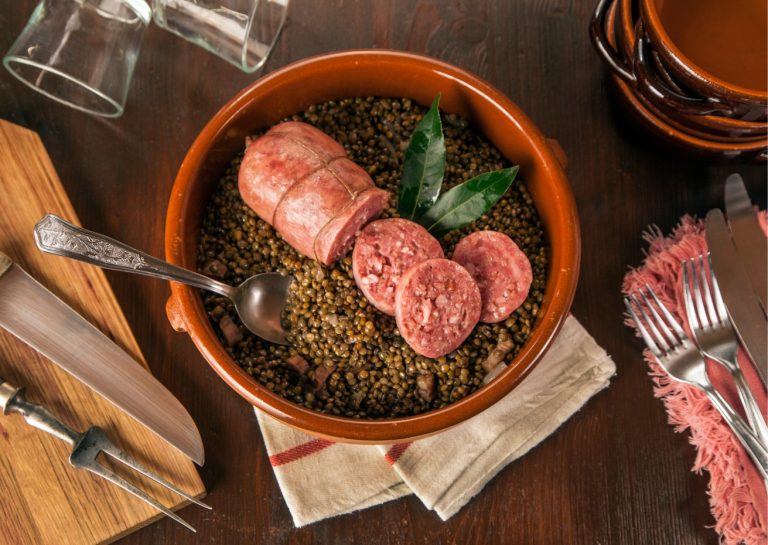 cotechino e lenticchie menù di capodanno|arancini di riso