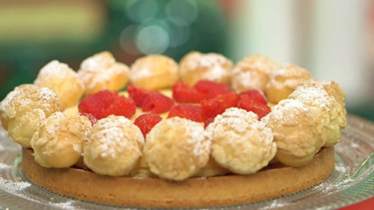 crostata limone lamponi e bignè