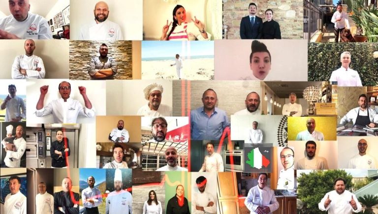 Collage con i volti dei cuochi abruzzesi