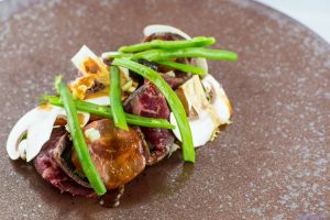 Tataki di manzo di Anthony Genovese|Lombo di maiale di Antonhy Genovese|Il galletto di Anthony Genovese|I dim sum di Anthony Genovese|Le polpette di Anthony Genovese|Tagliata di tonno di Anthony Genovese|Crostatina da comporre di Anthony Genovese|Mousse al pistacchio di Anthony Genovese|Anthony Genovese e Matteo Zappile