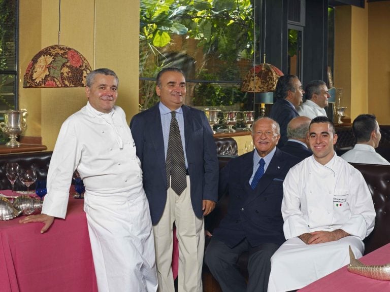 Gianluigi Morini con i fratelli Marcattilii e Massimiliano Mascia|Gianluigi Morini