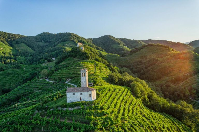 Paesaggio del Conegliano Valdobbiadene Prosecco