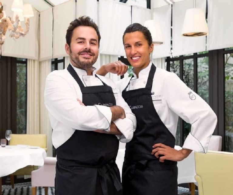 Oliver Piras e Alessandra Del Favero|I Paccheri Da Vittorio|La sala del ristorante Il Carpaccio a Parigi