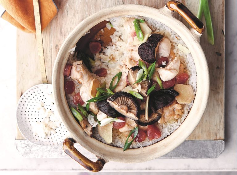 pollo e salsiccia cinese in cocotte TAGLIO - cucina cinese - guido tommasi|||||||Cucina Cinese