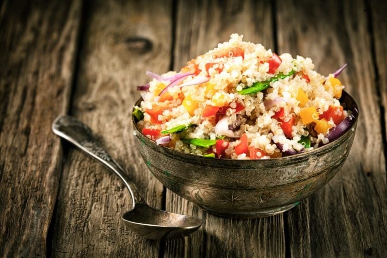 quinoa|insalata di riso