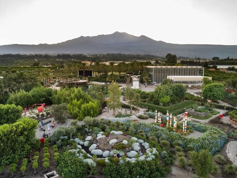 L'orto botanico di Radicepura visto dall'alto