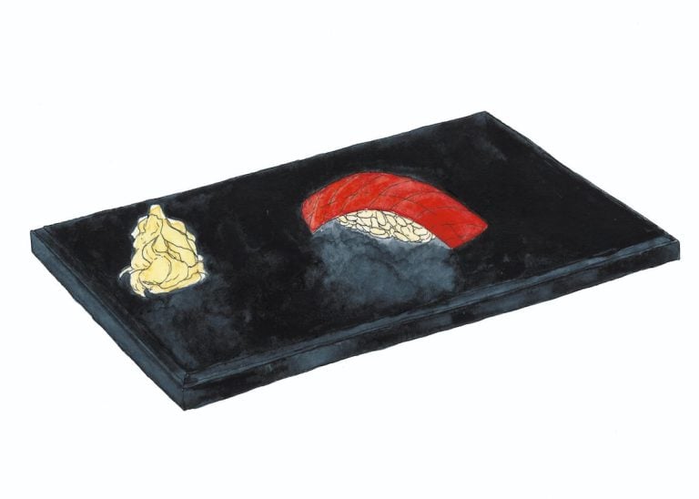 sushi da Quando un piatto fa storia|Quando un piatto fa storia|Panini ripieni di carne di maial pork buns dal libro Quando un piatto fa storia|Cronut. da Quando un piatto fa storia|la parte croccante delle lasagne; da Quando un piatto fa storia
