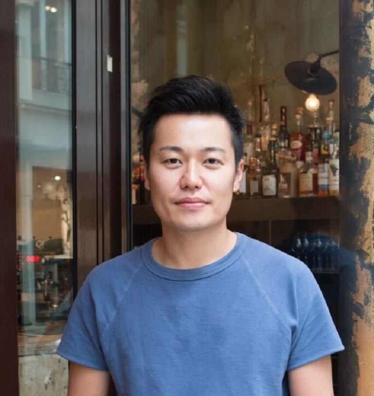 Taku Sekine|Il bancone di Dersou|Un piatto di Taku Sekine|L'entrata dello Cheval d'Or