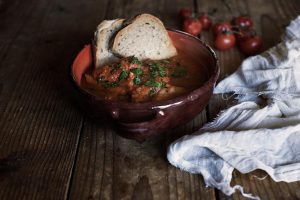 Zuppa tipica umbra della trattoria Rosso di Sera di Bevagna|Piatto di Tipico Osteria dei Sensi